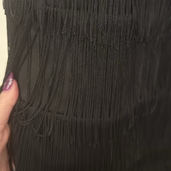 Guess fringed flapper black dress 12 - Picture 4 of 6